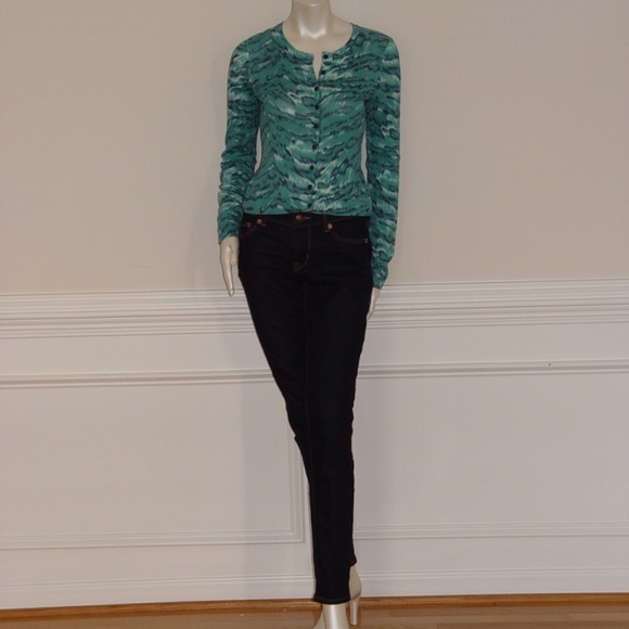 DvF IBIZA PALACE TIGER GREEN CARDIGAN - PETITE - Picture 4 of 8
